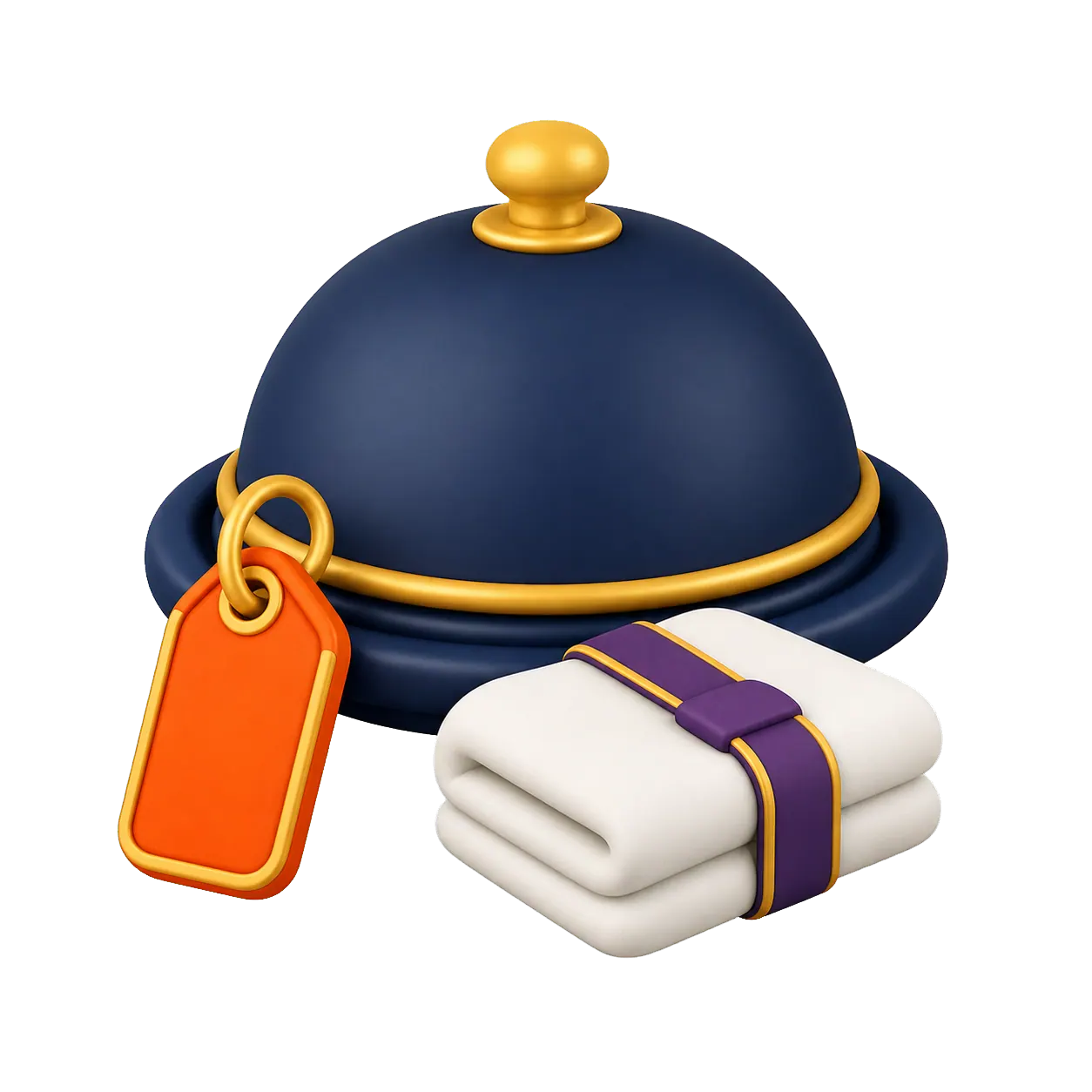 Cloche de service et entrée accueillante représentant les programmes d’hôtellerie
