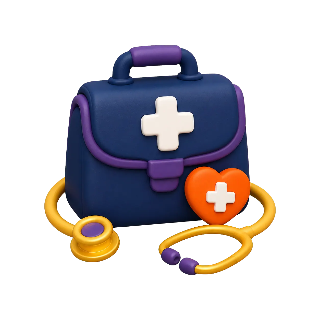 Coiffe infirmière, mains bienveillantes et croix médicale représentant les programmes de soins infirmiers