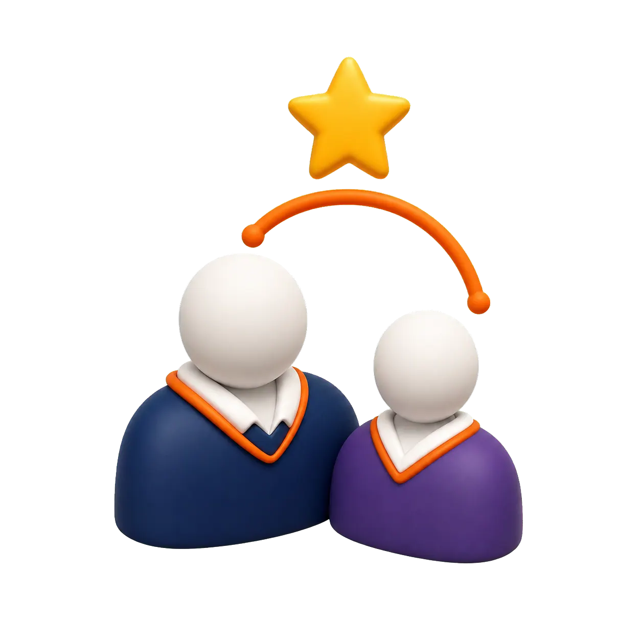 Mentor guidant une personne apprenante vers une étoile représentant le soutien personnalisé